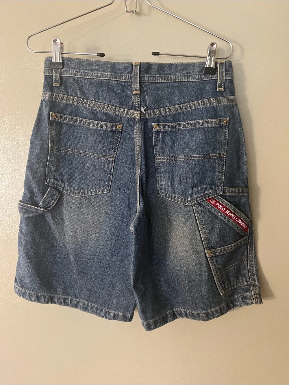 Polo Jeans Company Carpenter Denim baggy Shorts - Blue Boy 12